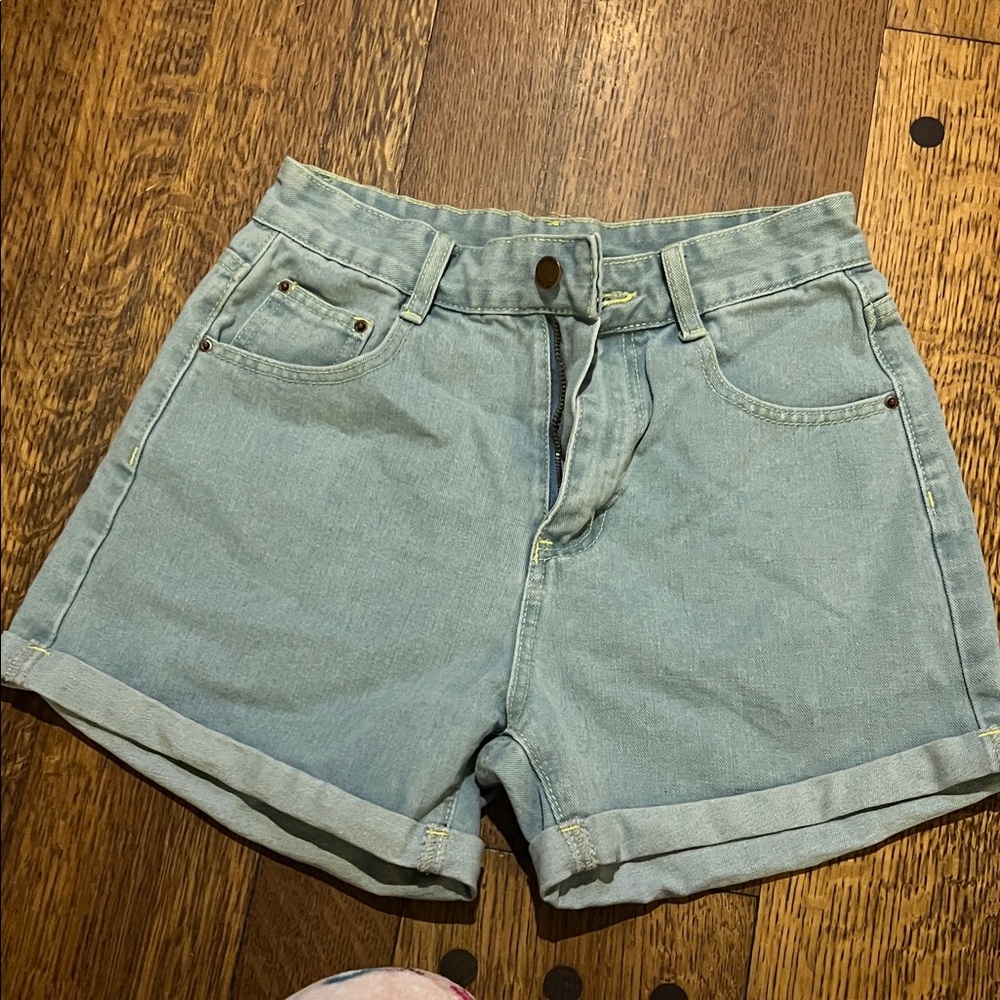 Casual Light Blue Denim Jean Shorts
